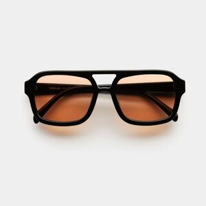 VEHLA “Dixie” Black and Brown Sunglasses